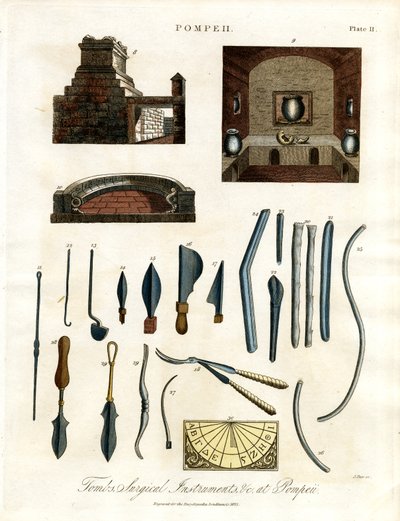 Pompeijista peräisin olevat kirurgiset instrumentit ja esineet tekijältä John Pass
