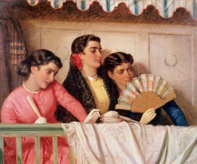 Härkätaistelua katsomassa (öljy kankaalle) tekijältä John Phillip