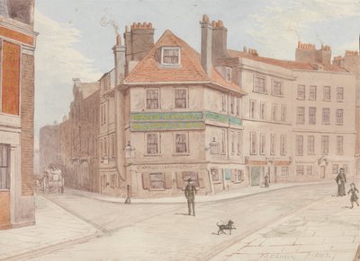 Northumberland Head Inn Fort St.:n ja Gun St.:n kulmassa, Spitalfieldsissä tekijältä John Phillipps Emslie
