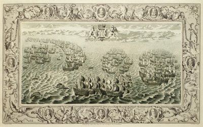 Armada (kaiverrus kuvakudoksesta), 1739 tekijältä John Pine