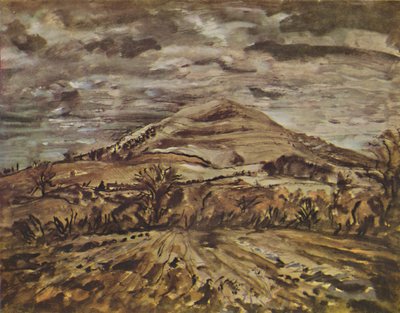 "Hambledon Hill, Dorset", 1946 tekijältä John Piper