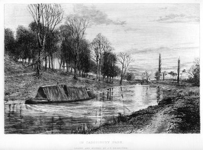 Cassiobury Parkissa, 1800-luvulla. tekijältä John Postle Heseltine