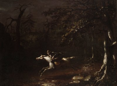 Ichabod-nosturi lentää päättömältä ratsumieheltä tekijältä John Quidor