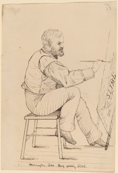 Savuuunihuone Sketch Class Series - E.W. Perry, piristää tekijältä John Quincy Adams Ward