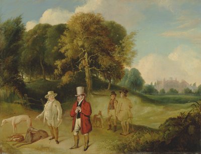 J.M.W. Turner ja Walter Fawkes Farnley Hallissa tekijältä John R. Wildman