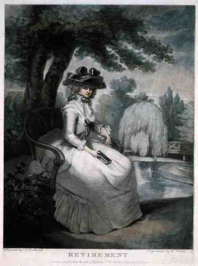 Eläkkeelle siirtyminen, kaiverrus William Ward (1766-1826), pub. taiteilijan toimesta tekijältä John Raphael (after) Smith