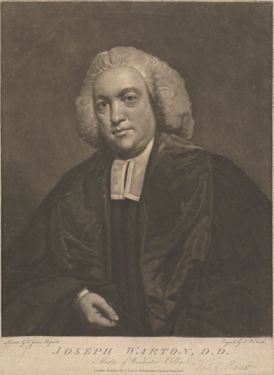Joseph Warton, Winchester Collegen maisteri tekijältä John Raphael Smith
