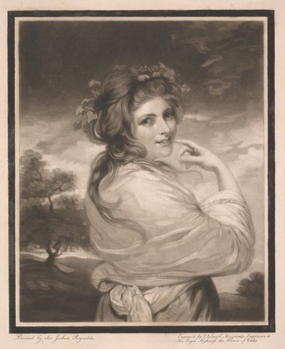 Lady Hamilton bakkanttina tekijältä John Raphael Smith