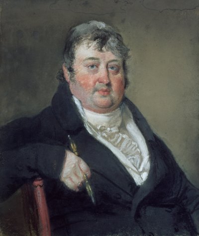 Julius Caesar Ibbetsonin (1759-1817) muotokuva (pastelli paperille) tekijältä John Raphael Smith