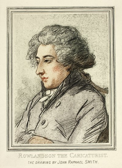 Thomas Rowlandsonin muotokuva British Museumin vanhojen mestareiden piirustusten jäljennöksistä tekijältä John Raphael Smith