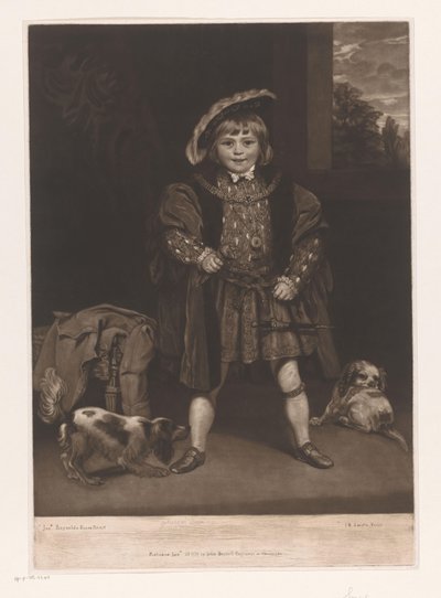 Retrat de John Crewe com a acabat infantil tekijältä John Raphael Smith