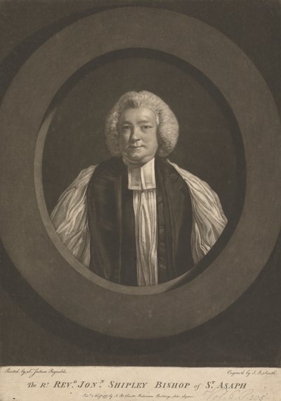Reverendo Jonathan Shipley, Bispo de St. Asaphfinnish tekijältä John Raphael Smith