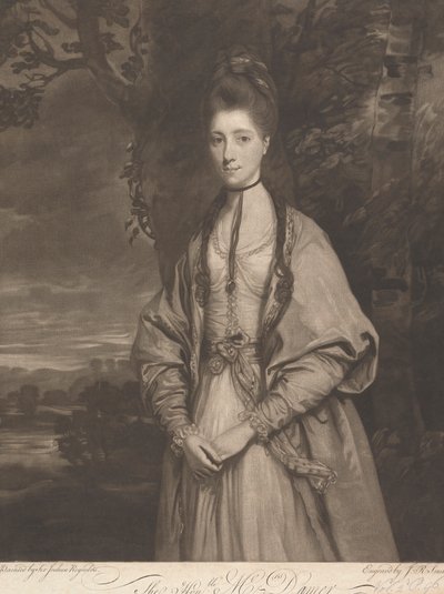 Arvoisa rouva Anne Seymour Damer (s. Conway) tekijältä John Raphael Smith