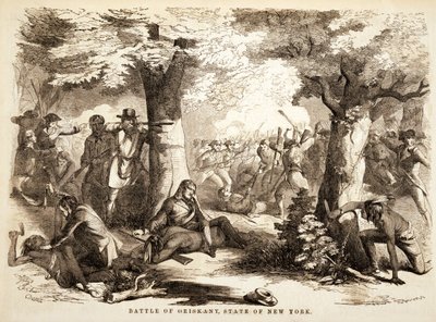 Oriskanyn taistelu, New Yorkin osavaltio, pubi. 1867 tekijältä John Reuben Chapin