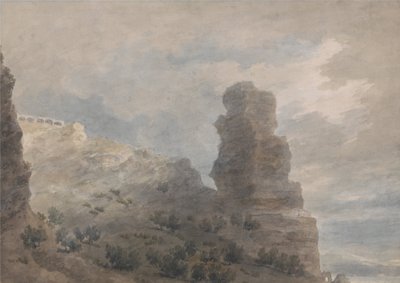 Näkymä Terracinan majatalosta tekijältä John Robert Cozens