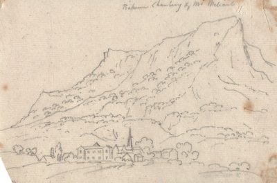 Chambergin ja Mt. Meliantin välillä tekijältä John Robert Cozens
