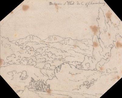 Saint-Thibaud-de-Couzin ja Chamberyn välillä tekijältä John Robert Cozens