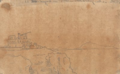 Linna Granatellossa, Portici, 23. elokuuta tekijältä John Robert Cozens