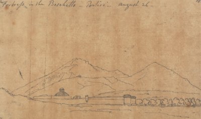Linnoitus Boschettossa, Porticissa, 26. elokuuta tekijältä John Robert Cozens