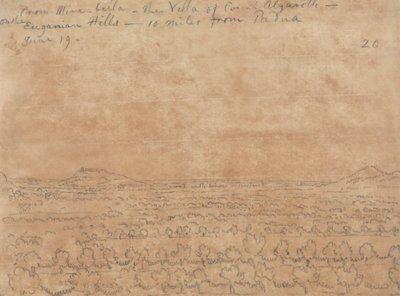 Mirabellasta, kreivi Algarottin huvilasta Euganean kukkuloilla tekijältä John Robert Cozens