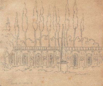 Villan puutarhassa tekijältä John Robert Cozens
