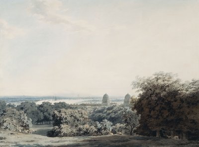 Lontoo Greenwich Hillistä, tekijältä John Robert Cozens