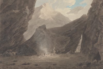 Chiavennan lähellä Graubündenissa tekijältä John Robert Cozens