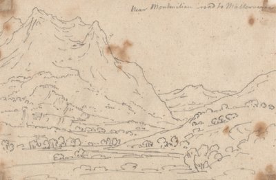 Lähellä Montmiliania, Malterverneen johtava tie tekijältä John Robert Cozens