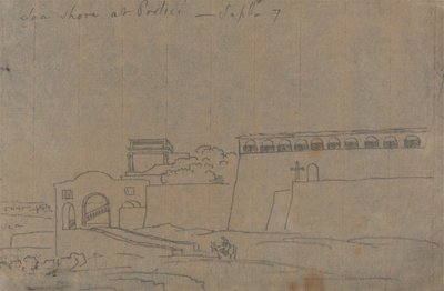 Sea Shore Porticissa, 7. syyskuuta tekijältä John Robert Cozens