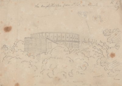 Amfiteatteri S. Pietro in Vinculosta katsottuna tekijältä John Robert Cozens