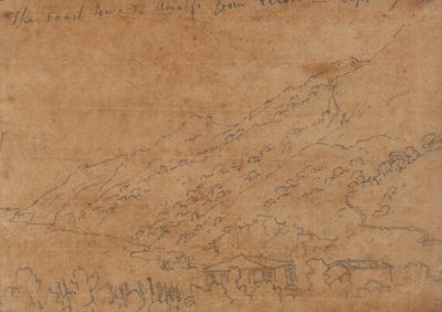 Rannikko kohti Amalfia Vietristä, 19. syyskuuta tekijältä John Robert Cozens