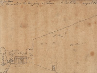Paikka, jossa kuningas pelaa Pallonissa tekijältä John Robert Cozens