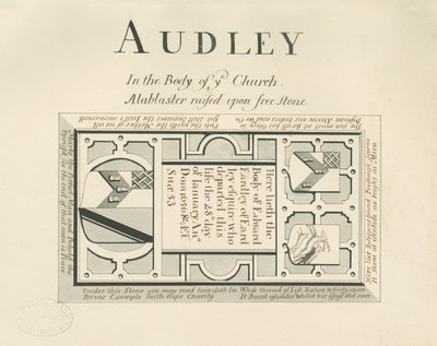 Audley Monuments - "Edward Eardley": kynä- ja pesupiirustus, nd [19th Century] (piirustus) tekijältä John Robert Fernyhough