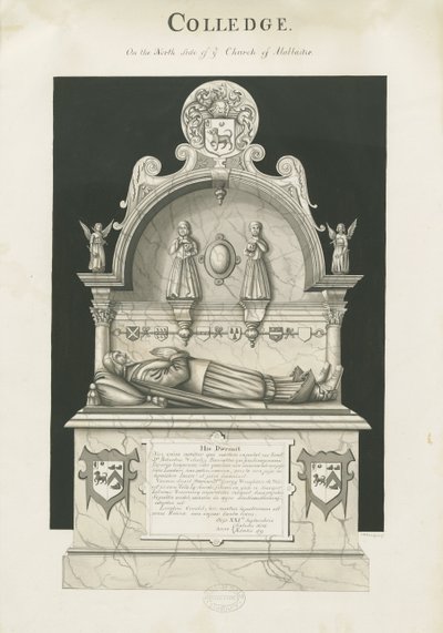 Colwich - Robert Wolseleyn hauta: seepiapiirros, nd [c 1837] tekijältä John Robert Fernyhough