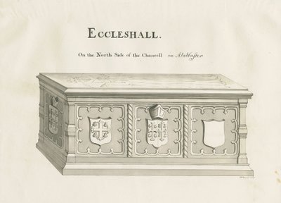Eccleshall - Piispa Sampsonin hauta: kynä- ja pesupiirustus, nd [19th century] (piirustus) tekijältä John Robert Fernyhough
