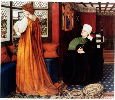 Huonekalut ja erilaiset esineet 1100- ja 1300-luvuilta tekijältä John Roddam Spencer Stanhope