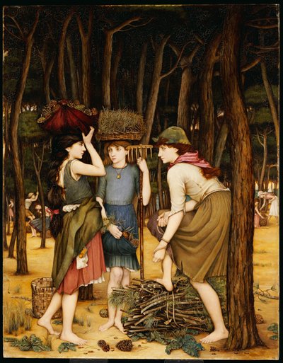 Pine Woods Viareggiossa tekijältä John Roddam Spencer Stanhope