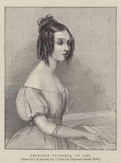 Prinsessa Victoria vuonna 1834 tekijältä John Rogers Herbert