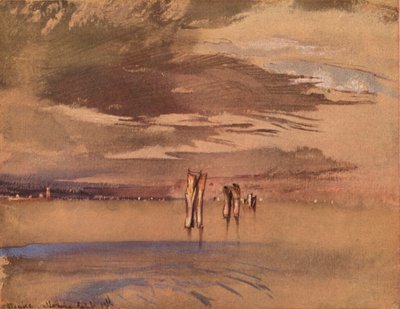 Harmaa aamu Venetsian lähellä, 1800-luku tekijältä John Ruskin