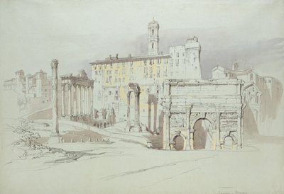 Palazzo Tolomein ikkuna Sienassa, jossa näkyy massiivikivien töykeä ja epäsymmetrinen sijoittaminen, 25.-27.6.1870 (akvarelli ja vartaloväri grafiitin päällä sinisellä kudospaperilla) tekijältä John Ruskin