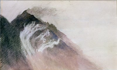 Chamonix, Mont Blanc (wc paperilla) tekijältä John Ruskin
