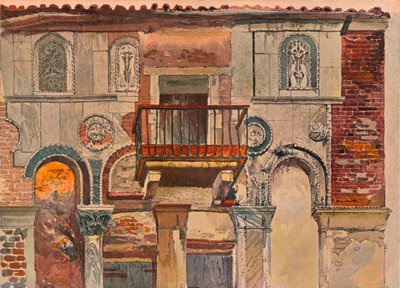 Fondaco De Turchi, Venetsia, 1853 tekijältä John Ruskin