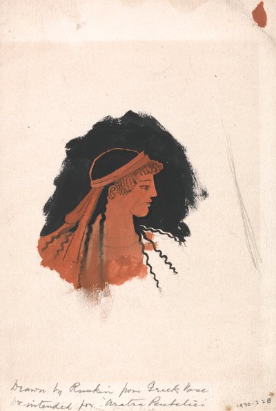 Athenen johtaja, kreikkalaisen amforan jälkeen tekijältä John Ruskin