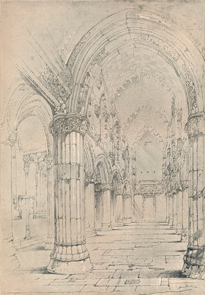 Roslinin kappeli, 1838 tekijältä John Ruskin