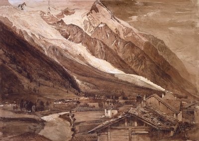 Glacier des Bossons, Chamonix, kesäkuu 1849 tekijältä John Ruskin