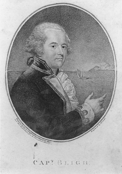 Kapteeni William Bligh, kaiverrus John Conde (kaiverrus) tekijältä John Russell