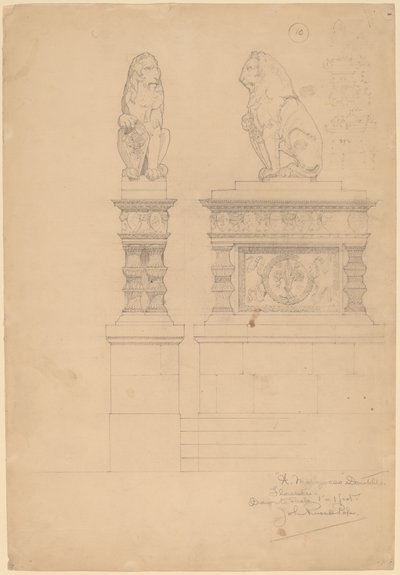 Marzocco, Donatello tekijältä John Russell Pope