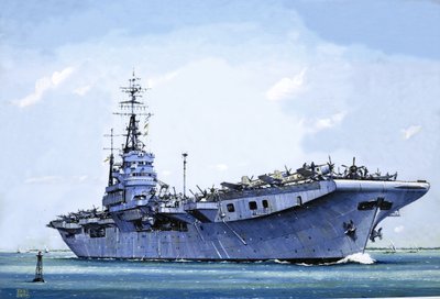 HMS Emperor, joka muutettiin kauppalaivasta lentotukialukseksi toisen maailmansodan aikana. tekijältä John S. Smith