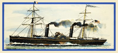 Amerikkalainen höyrylaiva Vanderbilt. tekijältä John S. Smith