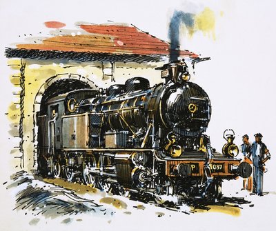 Nopeuden ja voiman maailma: Honschel-rakenteinen 2-6-4-säiliöveturi vuodelta 1929. tekijältä John S. Smith